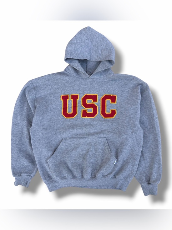 Russell Athletic Other - Vintage Y2K Russell Athletic USC Trojans Gray Pullover Hoodie Size Large
